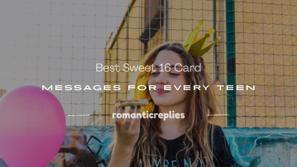 sweet 16 card messages