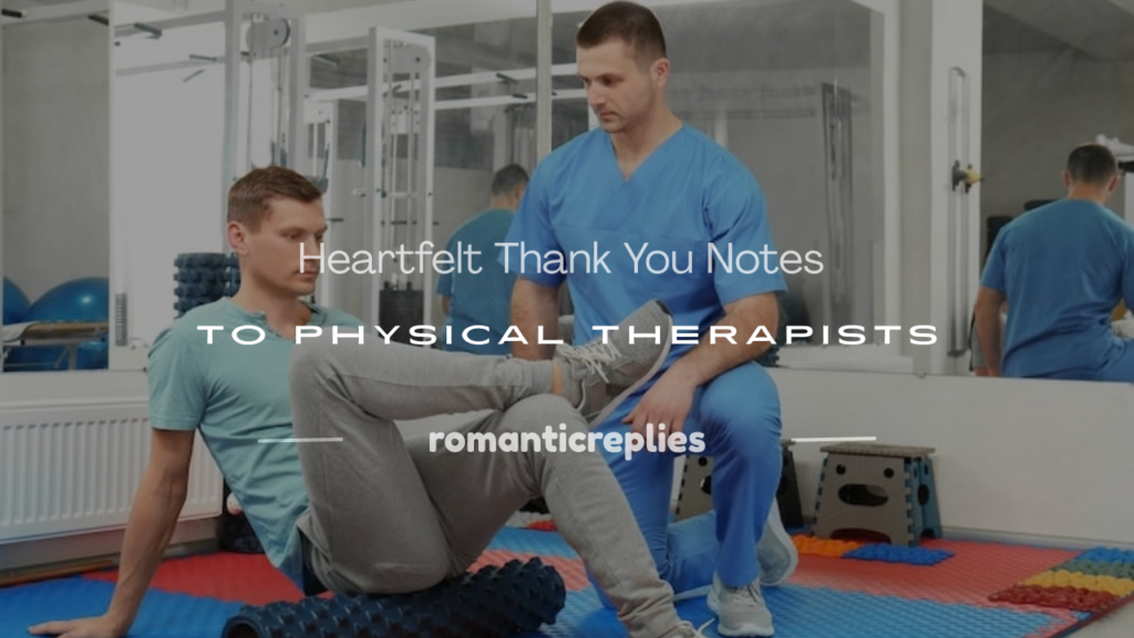 thank you note physical therapist