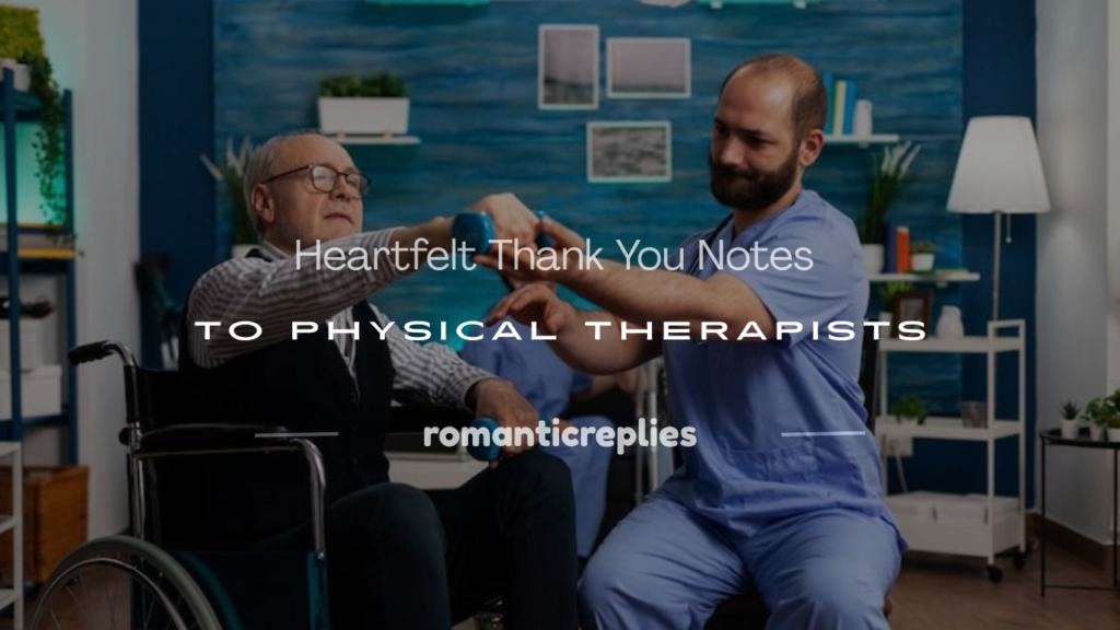 thank you note physical therapist